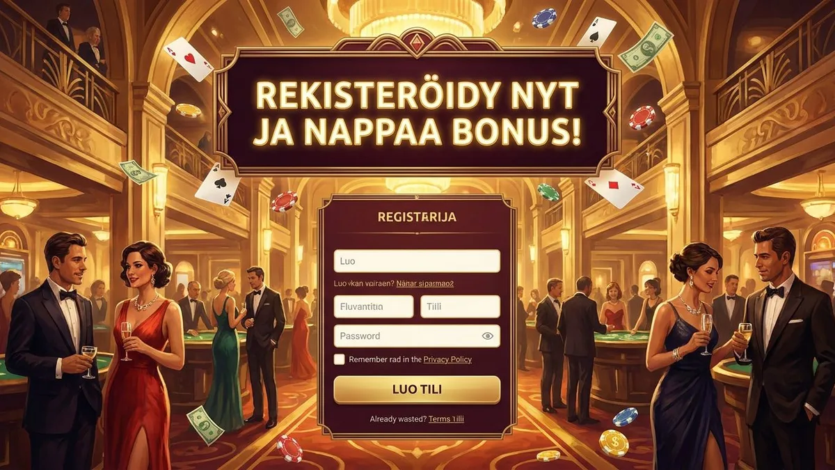 Rekisteröidy bonuksella